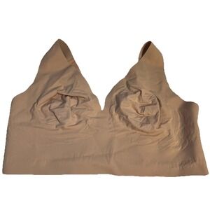 Auden Bra XL Longline Bra Bonded Unlined Plunge Longline Wireless Bralette